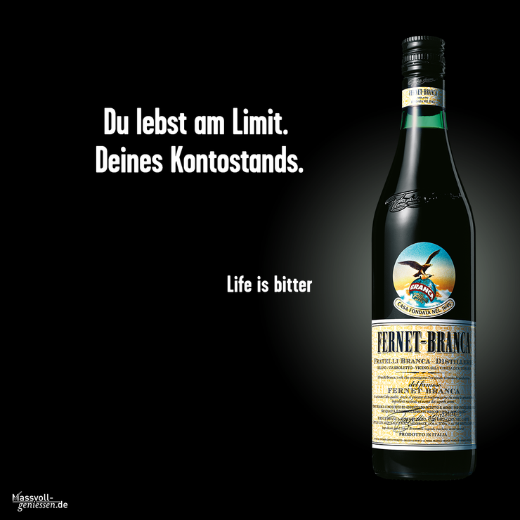 Fernet Branca – „Life is bitter“-Kampagne